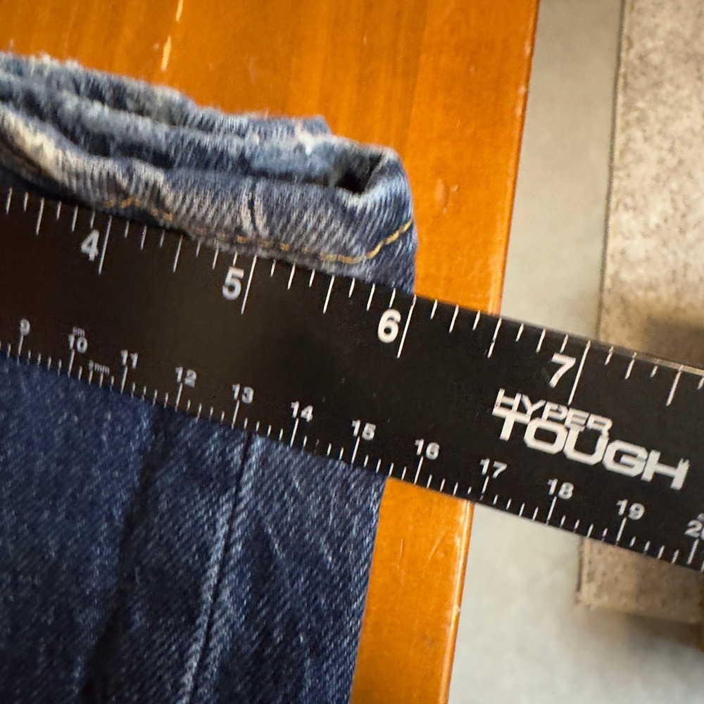 Levi's High Rise Straight Leg Jeans Womens 24 Dark Blue Minimalist Heritage - Picture 6 of 6